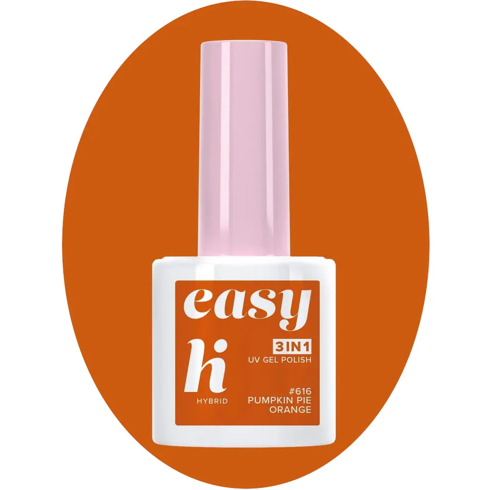 ⁨Hi Hybrid Lakier hybrydowy Easy 3w1 #616 Pumpkin Pie Orange 5ml⁩ w sklepie Wasserman.eu