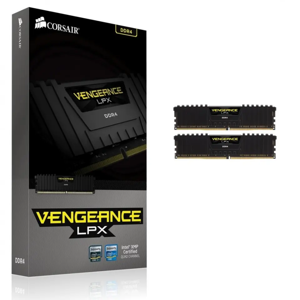 ⁨DDR4 Vengeance LPX 16GB/3200 (2*8GB) CL16-18-18-36 BLACK 1.35V XMP 2.0⁩ at Wasserman.eu