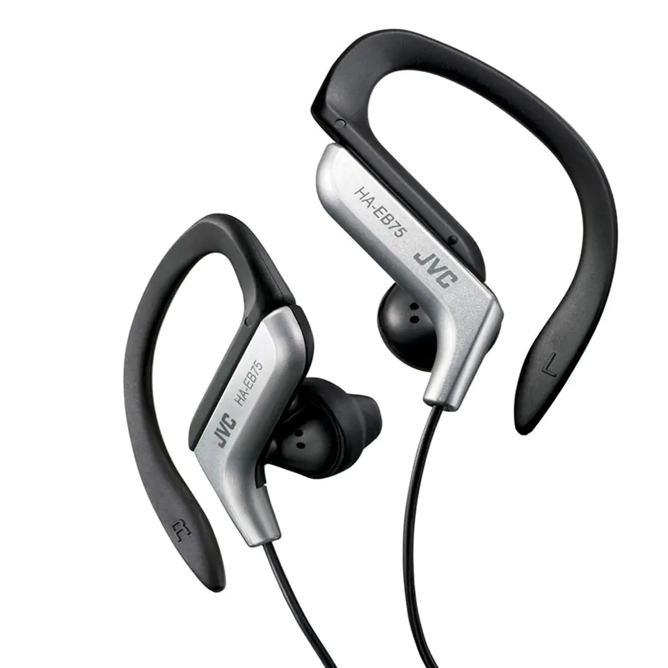 ⁨JVC HE-EB75 Słuchawki sportowe za ucho srebrne⁩ w sklepie Wasserman.eu