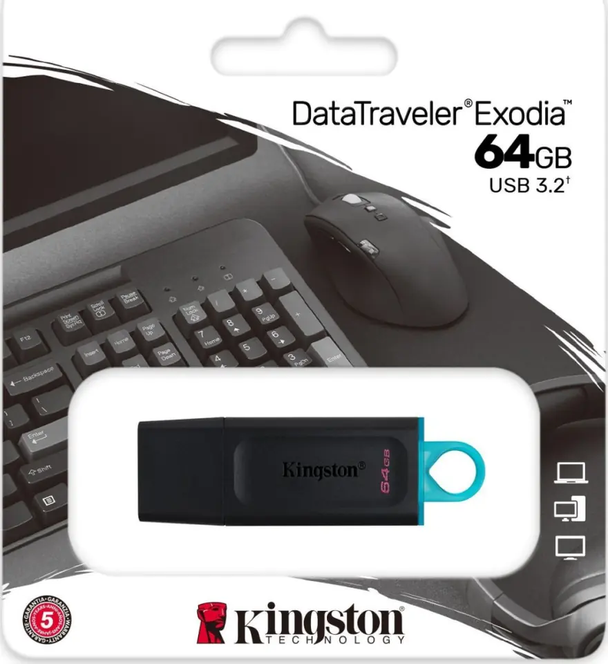 ⁨Kingston Exodia 64GB USB 3.2. Blue⁩ at Wasserman.eu