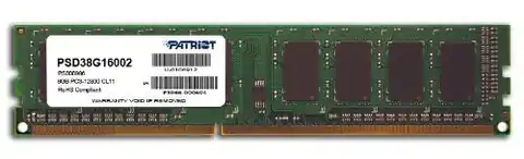 ⁨Patriot Memory DDR3 8GB PC3-12800 (1600MHz) DIMM memory module⁩ at Wasserman.eu