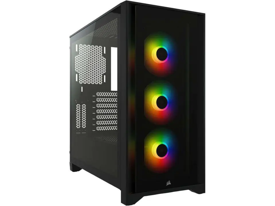 ⁨Corsair iCUE 4000X RGB Midi Tower Black⁩ at Wasserman.eu