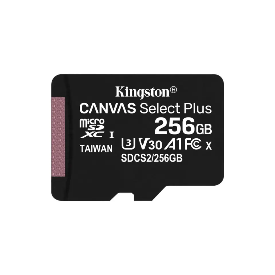 Kingston Technology Canvas Select Plus memory card 256 GB MicroSDXC Class 10 UHS-I at Wasserman.eu