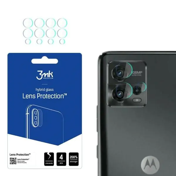 ⁨3MK Lens Protect Motorola Moto G72 Ochrona na obiektyw aparatu 4szt⁩ w sklepie Wasserman.eu