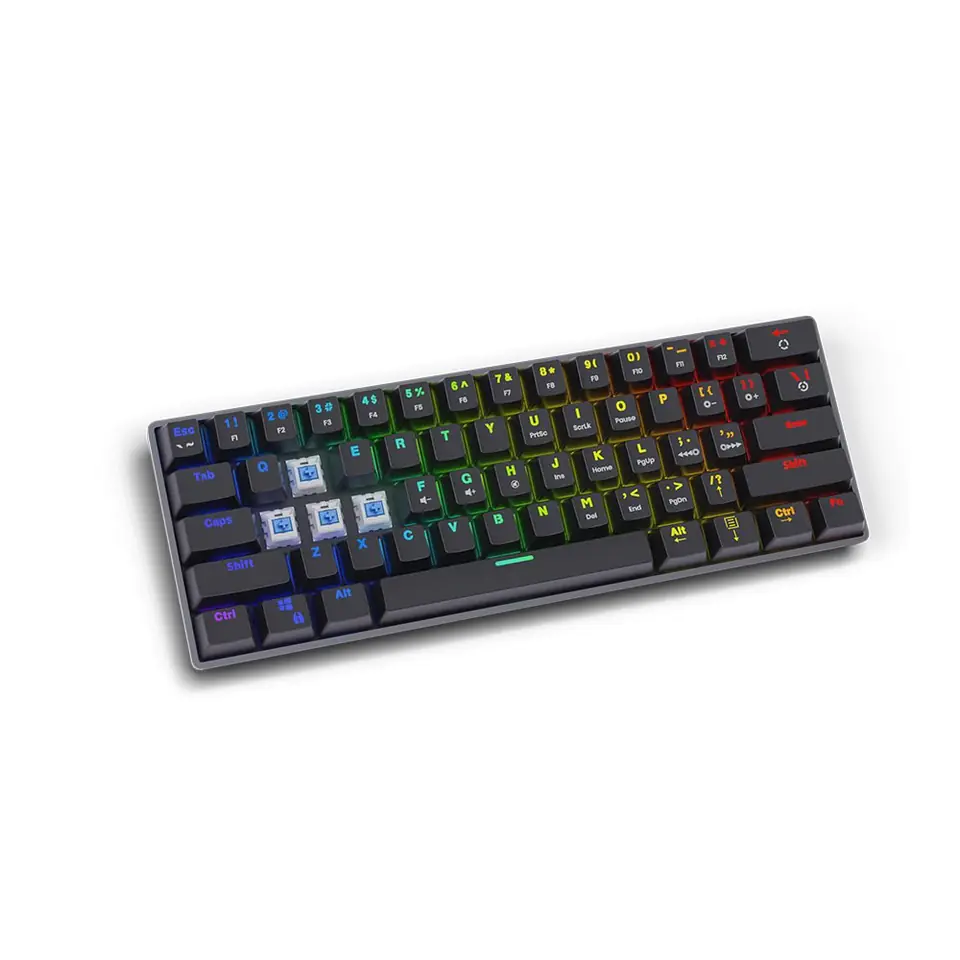 ⁨SAVIO Mechanical Keyboard BLACKOUT Blue (Outemu Blue), black⁩ at Wasserman.eu