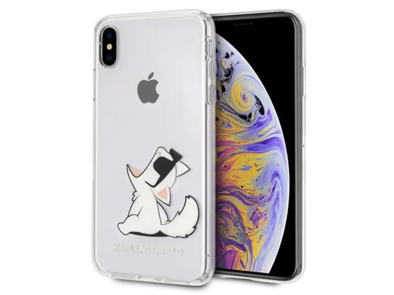 Karl Lagerfeld KLHCI65CFNRC iPhone Xs Max hardcase transparent Choupette Fun at Wasserman.eu