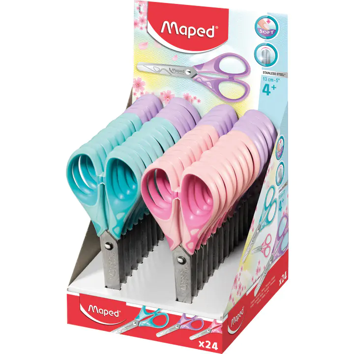 ⁨School scissors 13cm ESSENTIALS pastel SOFT 464413⁩ at Wasserman.eu