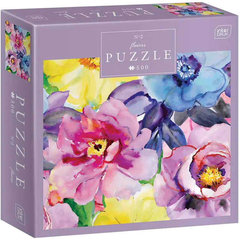 Puzzle 500 Flowers 2 PUZ500FLO2 INTERDRUK w sklepie Wasserman.eu