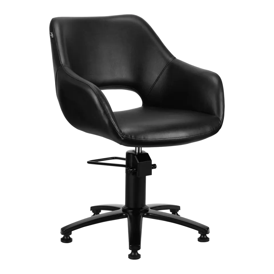 ⁨Gabbiano hairdresser's chair Lima black⁩ at Wasserman.eu