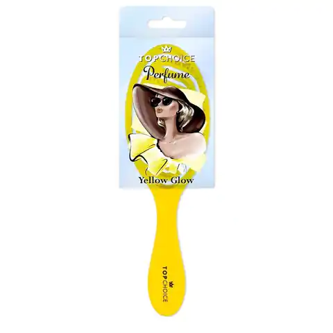 ⁨Top Choice Perfume Szczotka do włosów Yellow Glow - okrągła (64524) 1szt⁩ w sklepie Wasserman.eu