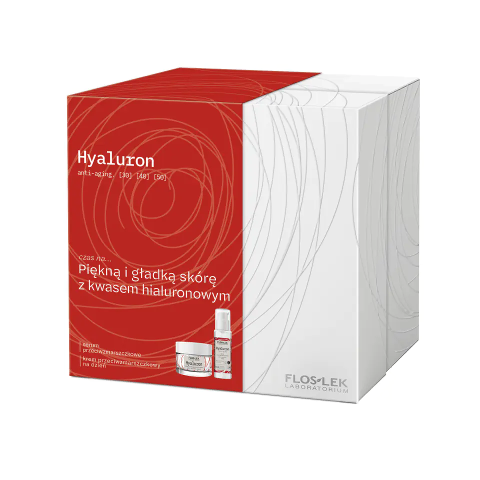 ⁨Floslek Hyaluron gift set (serum 30ml + day cream 50ml)⁩ at Wasserman.eu