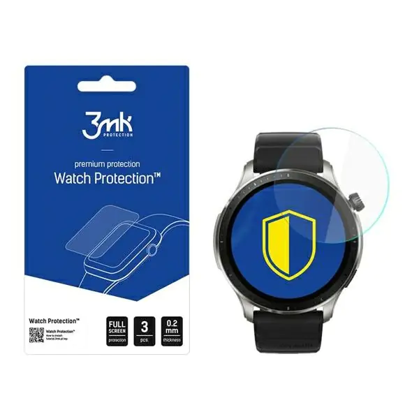 ⁨3MK FlexibleGlass Watch Amazfit GTR 4 46mm Szkło Hybrydowe⁩ w sklepie Wasserman.eu