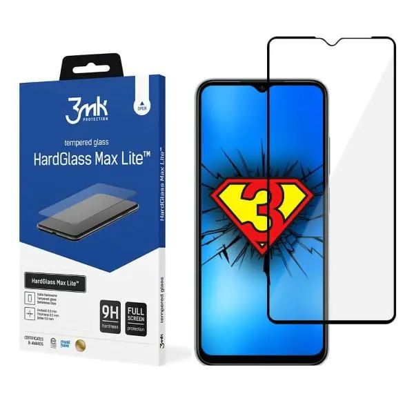 ⁨3MK HardGlass Max Lite Xiaomi Redmi Note 11R black/black Fullscreen Glass Lite⁩ at Wasserman.eu