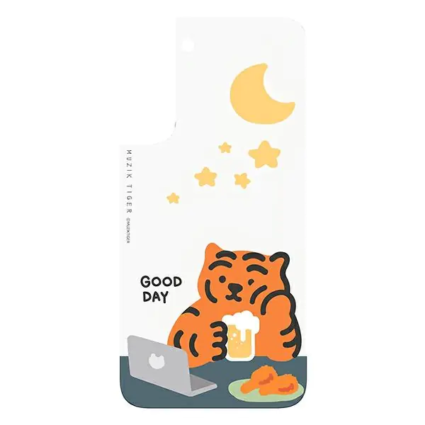 ⁨Samsung GP-TOU021HOSOW Galaxy S22 Muzik Tiger Frame Cover white/white⁩ at Wasserman.eu