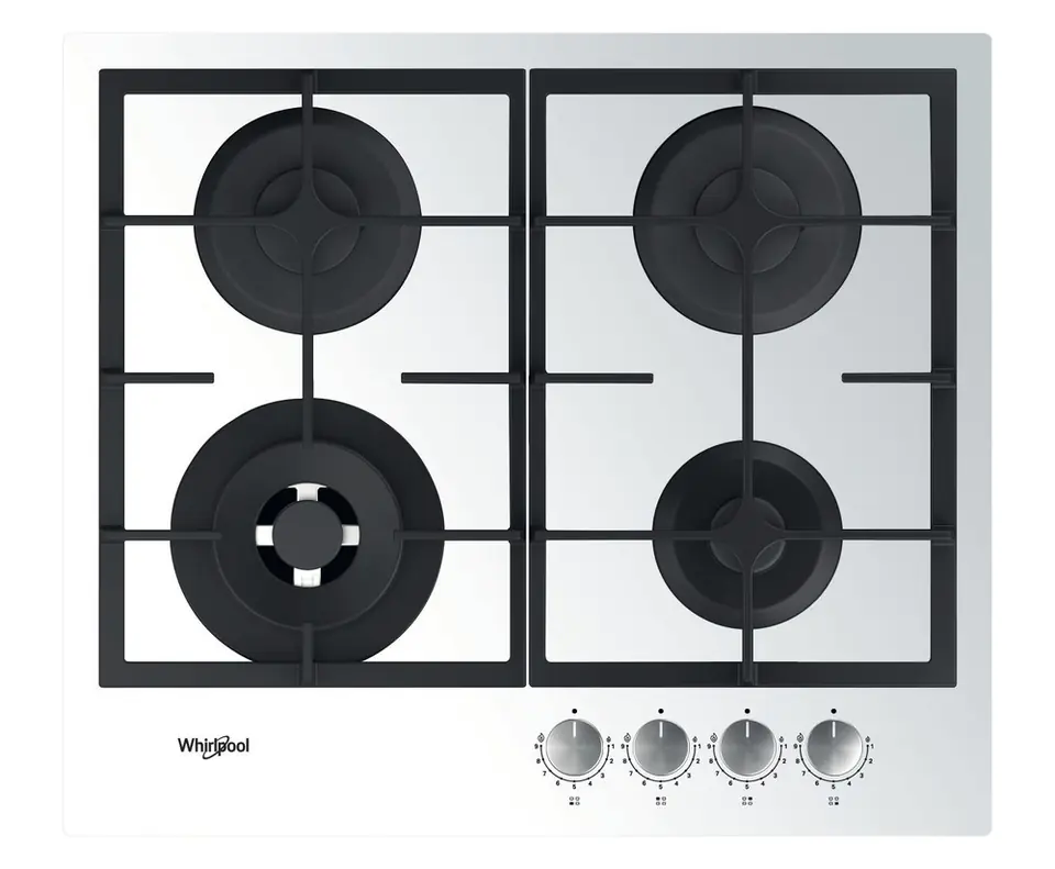 ⁨Whirlpool AKTL629/WH hob White Built-in 59 cm Gas 4 zone(s)⁩ at Wasserman.eu