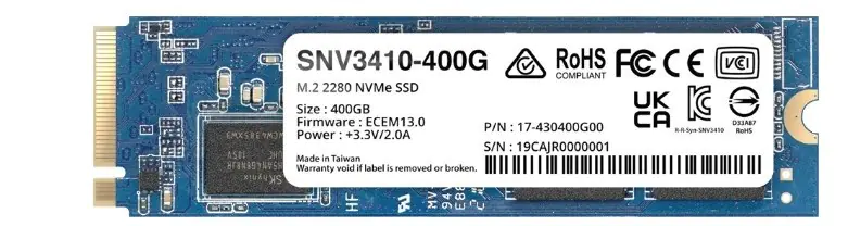 Synology SNV3410 M.2 400 GB PCI Express 3.0 NVMe at Wasserman.eu