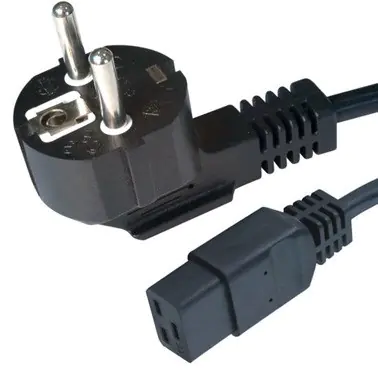 ⁨GEMBIRD C19 POWER CABLE SERVER (SCHUKO/IEC320) 16A, 1.8M, BLACK⁩ at Wasserman.eu