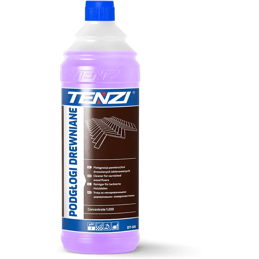 ⁨TENZI WOODEN FLOORS liquid for washing wooden floors, panels and parquet 1l. concentrate (DT-06)⁩ at Wasserman.eu