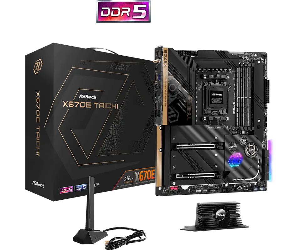 ⁨Asrock X670E TAICHI AMD X670 Socket AM5 Extended ATX⁩ at Wasserman.eu