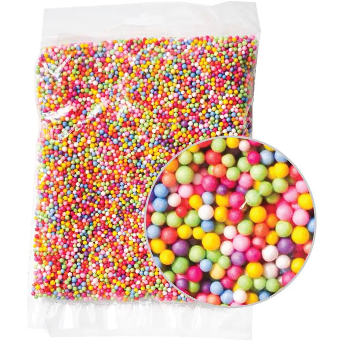 ⁨Polystyrene balls mix of colors 4mm 10g. KSK-MIX ALIGA⁩ at Wasserman.eu