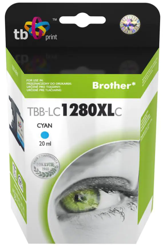 ⁨Ink for BrotherLC1280XL Cyan TBB-LC1280XLC⁩ at Wasserman.eu