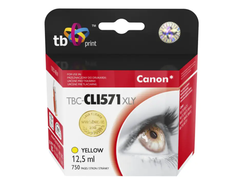 ⁨Tusz TB PRINT TBC-CLI571XLY CLI-571XL⁩ w sklepie Wasserman.eu