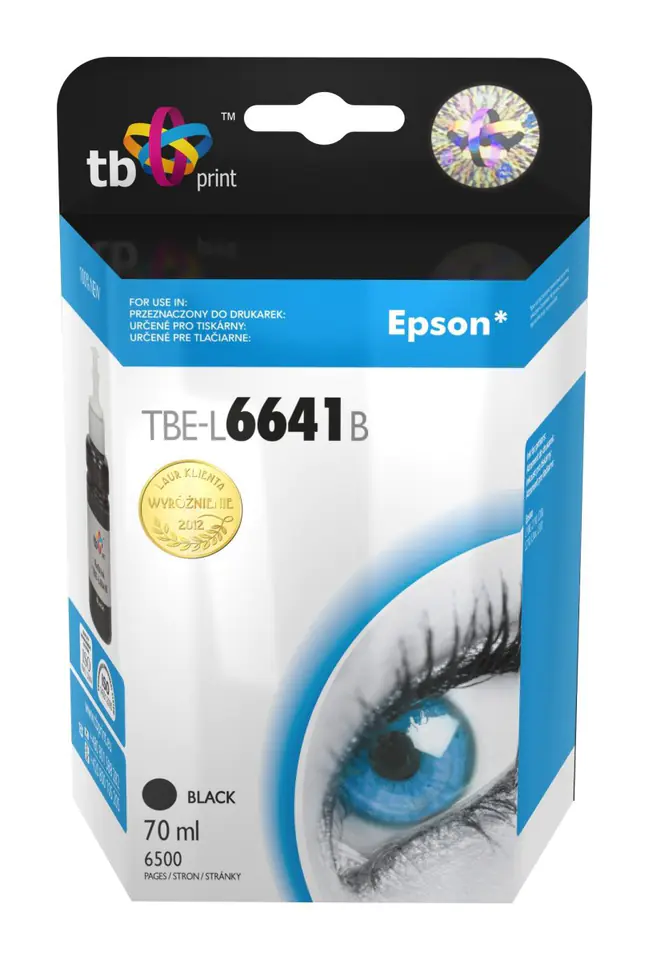 ⁨Ink for Epson L100/110/200/210/3xx /550 TBE-L6641B BK⁩ at Wasserman.eu