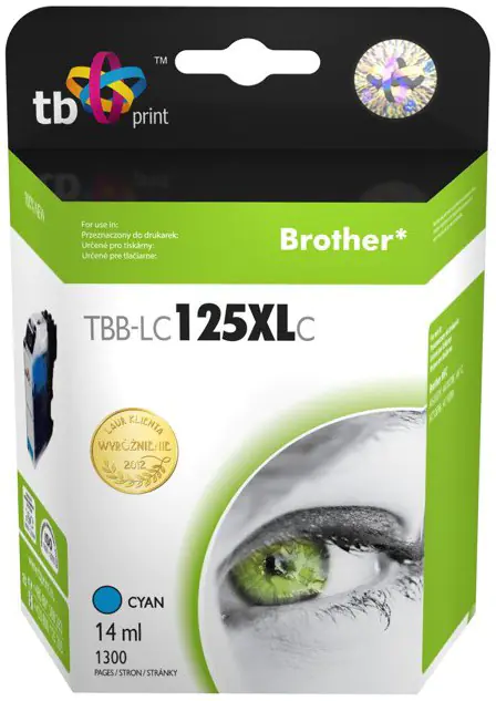 ⁨Ink for Brother LC125XL Cyan TBB-LC125XLC⁩ at Wasserman.eu