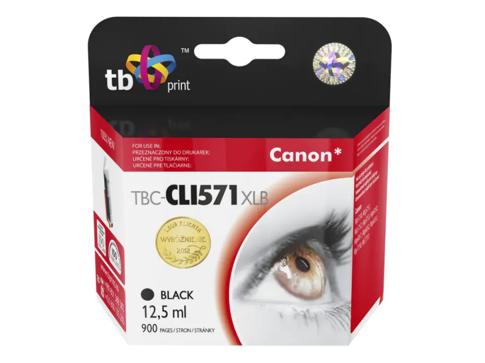 ⁨Ink for Canon CLI-571XL TBC-CLI571XLB BK 100% new⁩ at Wasserman.eu