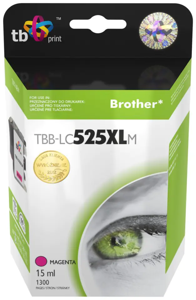 ⁨Ink cartridge for Brother LC529/539 TBB-LC525XLM MA⁩ at Wasserman.eu