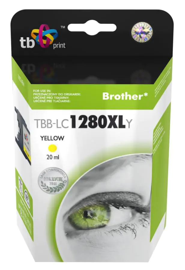 ⁨Ink for BrotherLC1280XL Yellow TBB-LC1280XLY⁩ at Wasserman.eu