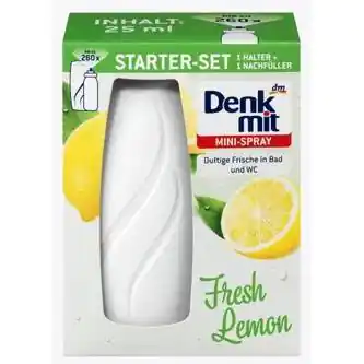 ⁨Denkmit Odświeżacz Powietrza Spray Fresh Lemon 25 ml⁩ w sklepie Wasserman.eu