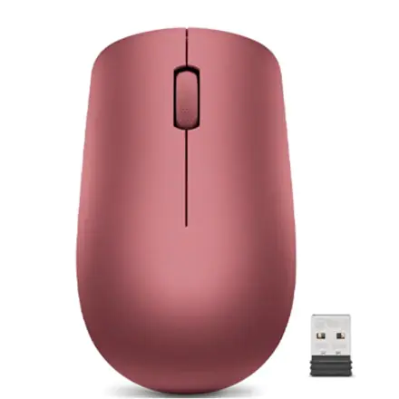 ⁨Lenovo | Wireless Mouse | Wireless mouse | 530 | Wireless | 2.4 GHz Wireless via Nano USB | Cherry Red | year(s)⁩ w sklepie Wasserman.eu