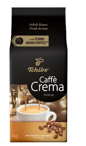 ⁨Coffee Bean Tchibo Cafe Crema Intense 1 kg⁩ at Wasserman.eu