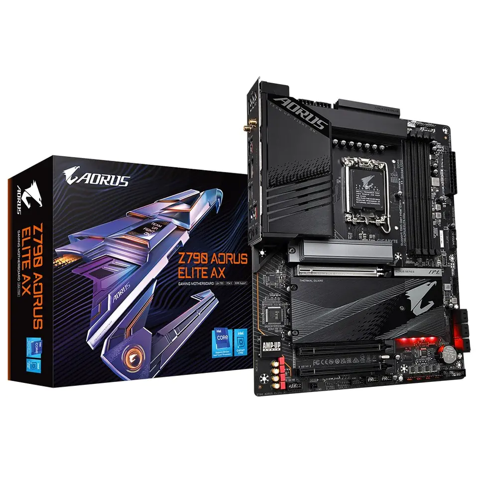 ⁨Płyta główna Z790 AORUS ELITE AX S1700 4DDR5 USB/DP ATX⁩ w sklepie Wasserman.eu