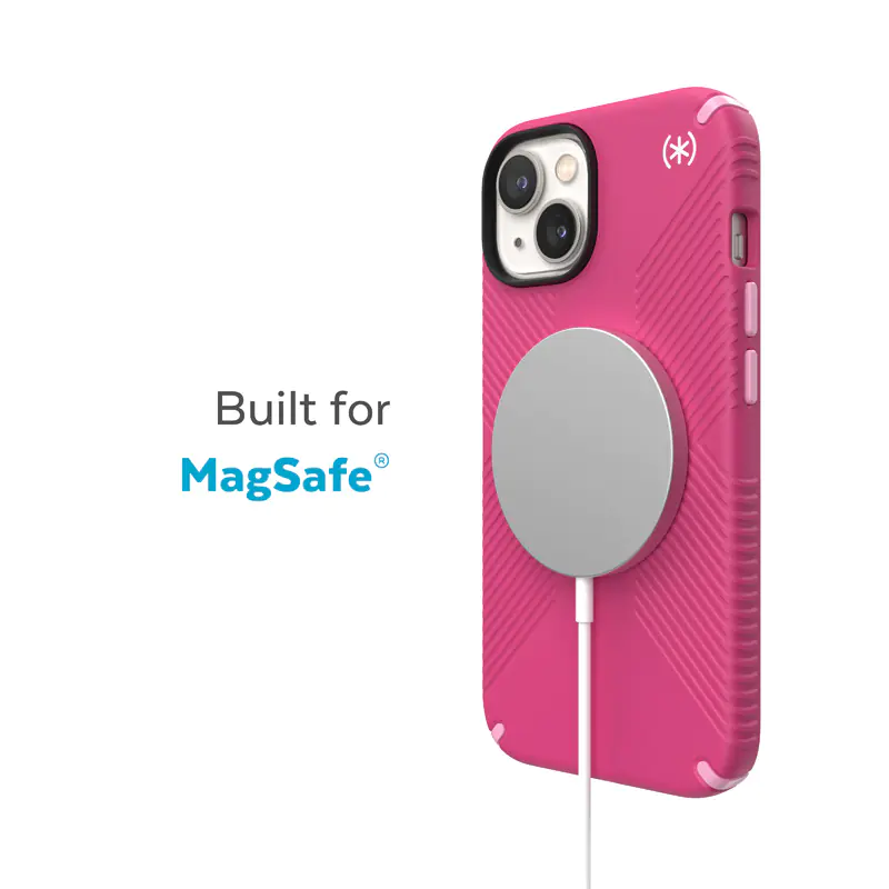 ⁨Speck Presidio2 Grip MagSafe - Anti-slip Case iPhone 14 Plus (Digitalpink / Blossompink / White)⁩ at Wasserman.eu