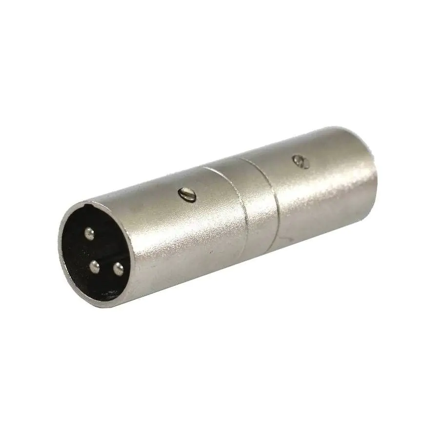 ⁨SSQ HA13 SS-1853 Adapter XLR male - XLR male Chrome⁩ at Wasserman.eu
