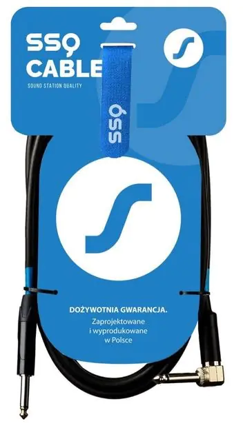⁨SSQ JMPJMK1 SS-1439 Cable Jack Mono - Jack Mono (90 degree angle) 1 m Black⁩ at Wasserman.eu