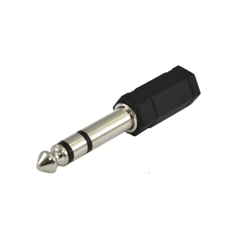 ⁨SSQ HA1 SS-1820 Adapter Jack Stereo 3,5 mm female - Jack Stereo 6,3 mm male Black⁩ at Wasserman.eu