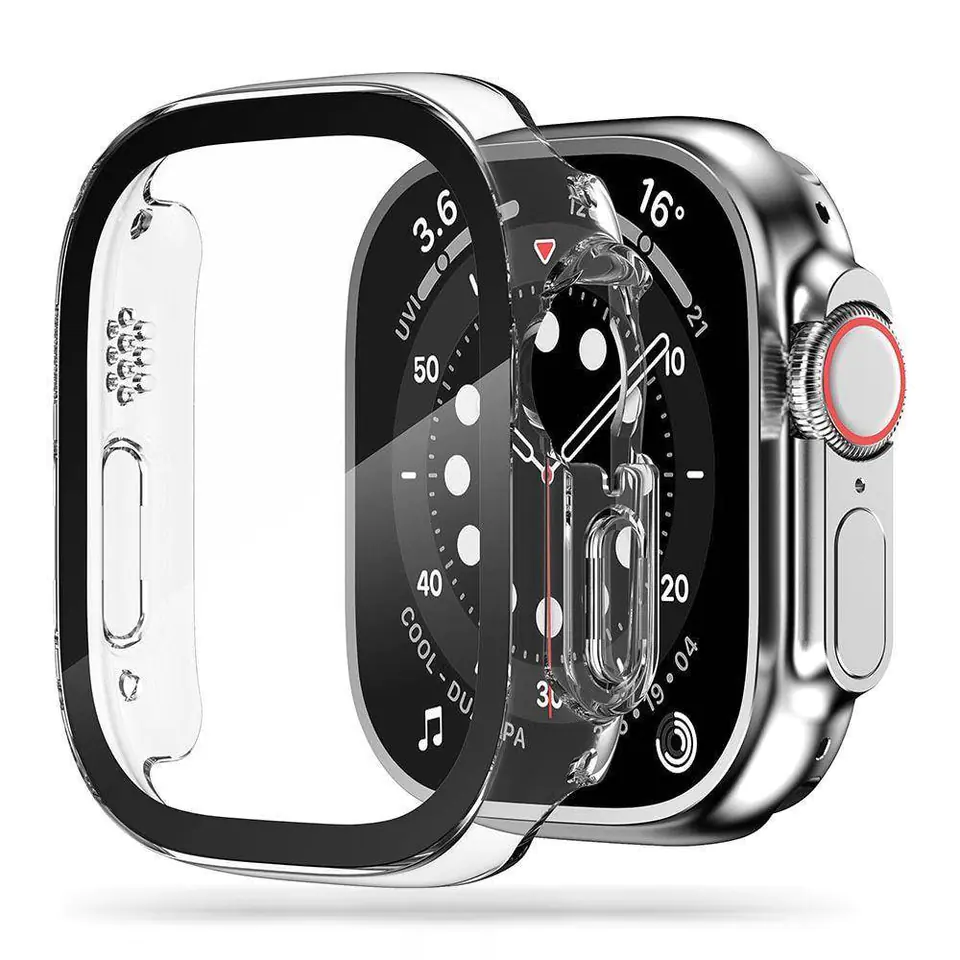 ⁨Etui APPLE WATCH ULTRA 49MM Tech-Protect Defense360 transparentne⁩ w sklepie Wasserman.eu