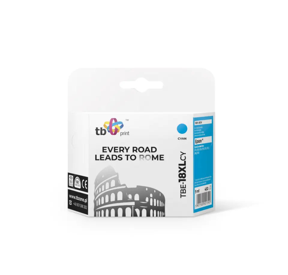 Wkład TB PRINT TBE-18XLCY Zamiennik Epson T1812 TBE-18XLCY w sklepie Wasserman.eu