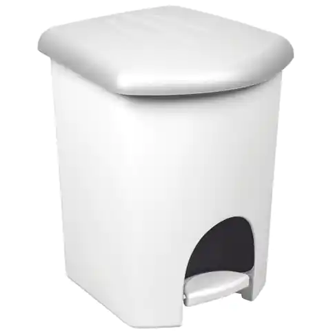 ⁨WASTE CONTAINER WITH PEDAL 16L. WHITE⁩ at Wasserman.eu