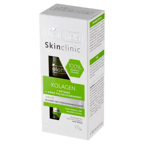 ⁨Bielenda Skin Clinic Professional Kolagen Serum regenerująco-przeciwzmarszczkowe na dzień i noc 30ml⁩ w sklepie Wasserman.eu
