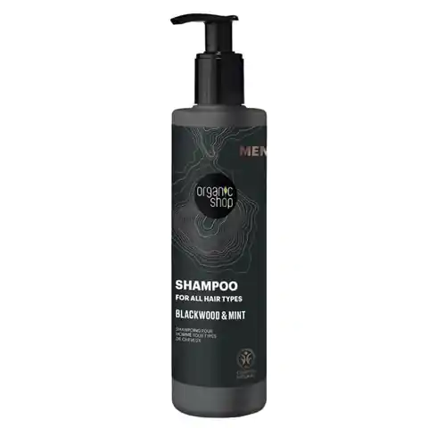 ⁨Shampoo for all hair typesMen Blackwood and Mint 280 ml ORGANIC SHOP MEN⁩ at Wasserman.eu