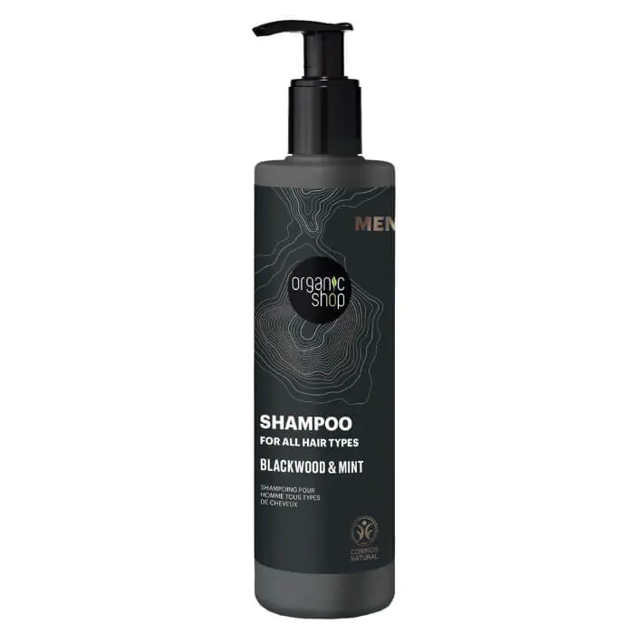 ⁨Szampon do wszystkich rodzajów włosówMen Blackwood and Mint 280 ml ORGANIC SHOP MEN⁩ w sklepie Wasserman.eu