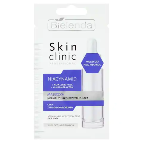 ⁨Bielenda Skin Clinic Professional Niacynamid Maseczka normalizująco-rewitalizująca 8g⁩ w sklepie Wasserman.eu