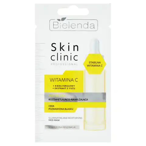 ⁨Bielenda Skin Clinic Professional Witamina C Maseczka rozświetlająco-nawilżająca 8g⁩ w sklepie Wasserman.eu