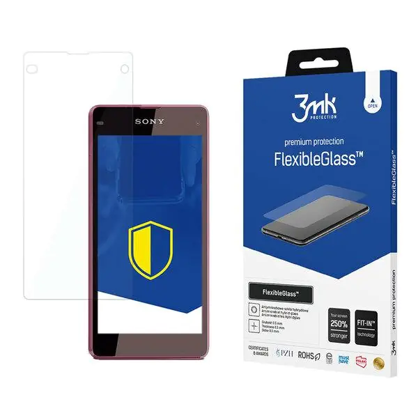 ⁨3MK FlexibleGlass Sony Xperia Z1 Compact Hybrid Glass⁩ at Wasserman.eu