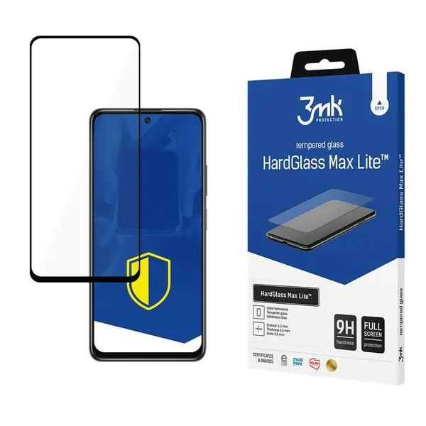 ⁨3MK HG Max Lite Xiaomi POCO M4 5G czarny/black⁩ w sklepie Wasserman.eu