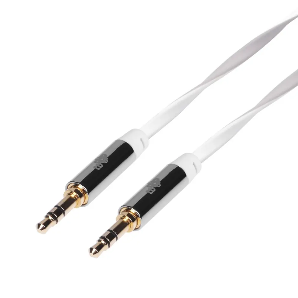 Cable 3,5mm MiniJack 3,5mm MiniJack M/M 1.2m. grey-white at Wasserman.eu